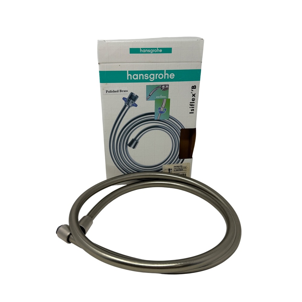 Hansgrohe Isiflex B Shower Hose Polished Brass Flexible Universal Connection